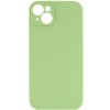 Чехол Silicone Case Full Camera Protective (AA) NO LOGO для Apple iPhone 14 (6.1") Мятный / Mint
