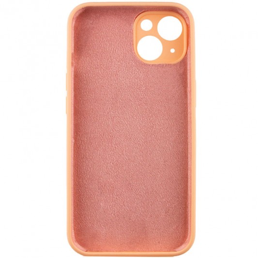Чохол Silicone Case Full Camera Protective (AA) NO LOGO для Apple iPhone 15 (6.1") Помаранчевий / Cantaloupe - зображення 3 