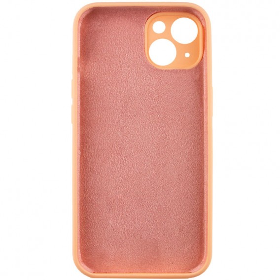 Чохол Silicone Case Full Camera Protective (AA) NO LOGO для Apple iPhone 15 (6.1") Помаранчевий / Cantaloupe