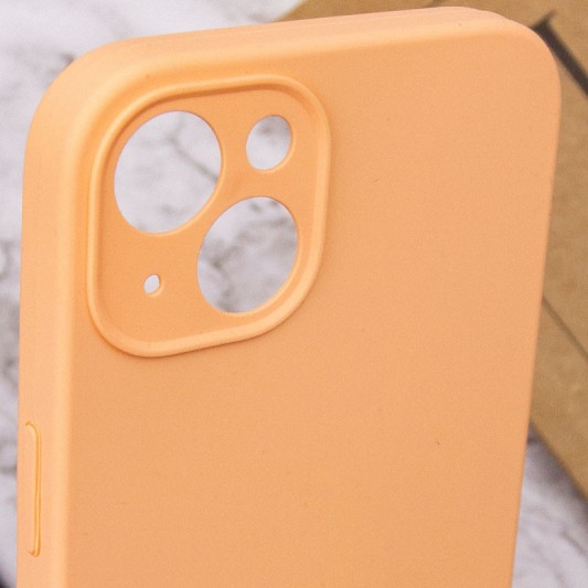 Чохол Silicone Case Full Camera Protective (AA) NO LOGO для Apple iPhone 15 (6.1") Помаранчевий / Cantaloupe - зображення 6 