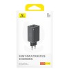Блок питания Baseus GaN6 Pro OS 65W (2USB-A/2C) + кабель Type-C to Type-C (P10162701) Black