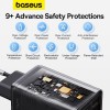 Блок питания Baseus GaN6 Pro OS 65W (2USB-A/2C) + кабель Type-C to Type-C (P10162701) Black