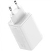 Блок живлення Baseus GaN6 Pro OS 65W (2USB-A/2C) + кабель Type-C to Type-C (P10162701) White