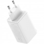 МЗП Baseus GaN6 Pro OS 65W (2USB-A/2C) + кабель Type-C to Type-C (P10162701) White