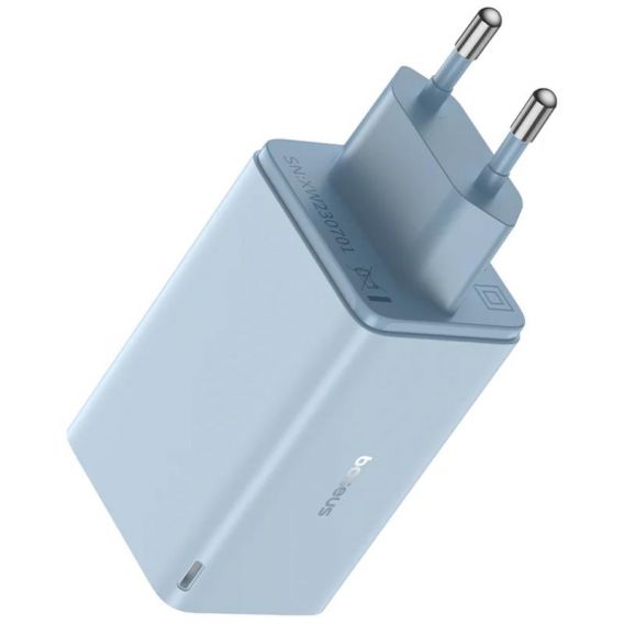 Блок живлення Baseus GaN6 Pro OS 65W (2USB-A/2C) + кабель Type-C to Type-C (P10162701) Galaxy Blue