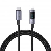 Дата кабель USAMS US-SJ672 Digital Display Sufeng Ser. Type-C to Lightning 30W (1.2m) Tarnish