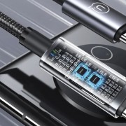 Дата кабель USAMS US-SJ672 Digital Display Sufeng Ser. Type-C to Lightning 30W (1.2m) Tarnish