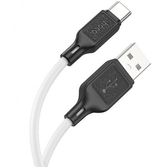 Дата кабель Hoco X90 Cool silicone USB to Type-C (1m) White - зображення 1 