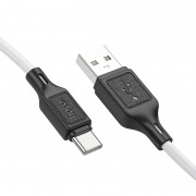 Дата кабель Hoco X90 Cool silicone USB to Type-C (1m) White