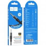 Аудіо кабель Aux Hoco UPA27 Spirit transparent (1.2m) Black