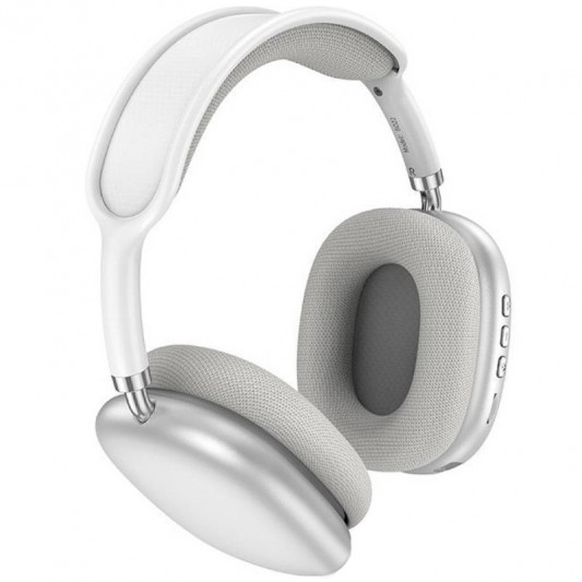 Накладні бездротові навушники Borofone BO22 Elegant Silver - зображення 1 