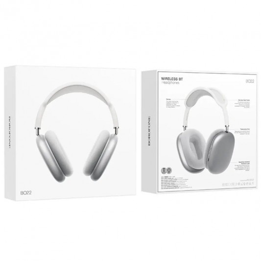 Накладні бездротові навушники Borofone BO22 Elegant Silver - зображення 2 