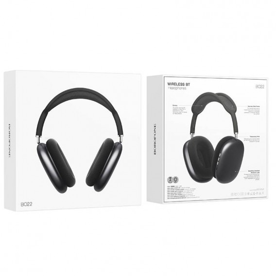 Накладні бездротові навушники Borofone BO22 Elegant Space Gray