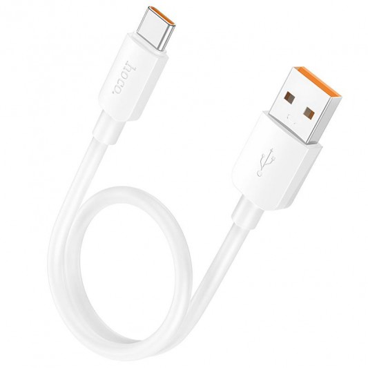 Дата кабель Hoco X96 Hyper USB to Type-C 100W (0.25m) White - зображення 3 