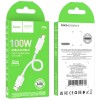 Дата кабель Hoco X96 Hyper USB to Type-C 100W (0.25m) White