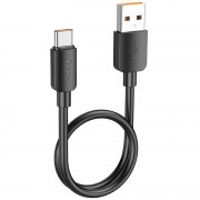 Дата кабель Hoco X96 Hyper USB to Type-C 100W (0.25m) Black
