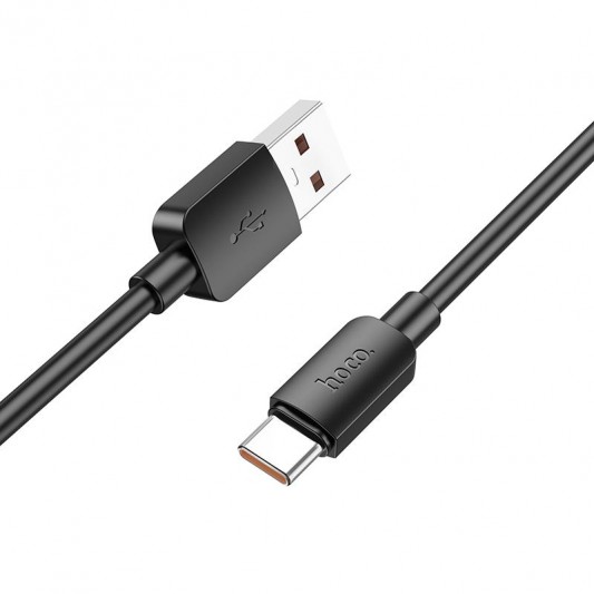 Дата кабель Hoco X96 Hyper USB to Type-C 100W (0.25m) Black - зображення 1 