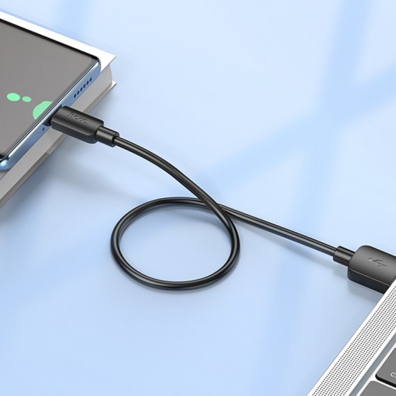 Дата кабель Hoco X96 Hyper USB to Type-C 27W (0.25m) Black