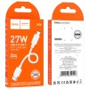 Дата кабель Hoco X96 Hyper USB to Type-C 27W (0.25m) White