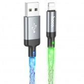 Дата кабель Hoco U112 Shine 2.4A USB to Lightning (1m) Gray Дата кабель Hoco U112 Shine 2.4A USB to Lightning (1m) Gray