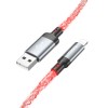 Дата кабель Hoco U112 Shine 2.4A USB to Lightning (1m) Gray
