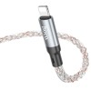 Дата кабель Hoco U112 Shine 2.4A USB to Lightning (1m) Gray