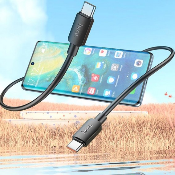 Дата кабель Hoco X96 Hyper Type-C to Type-C 100W (1m) Black