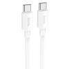 Дата кабель Hoco X96 Hyper Type-C to Type-C 100W (1m) White