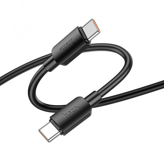 Дата кабель Hoco X96 Hyper Type-C to Type-C 60W (1m) Black - зображення 2 
