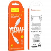 Дата кабель Hoco X96 Hyper Type-C to Type-C 60W (1m) White