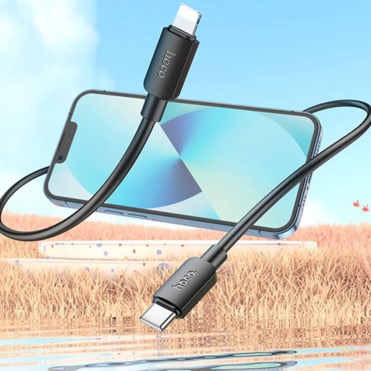 Дата кабель Hoco X96 Hyper Type-C to Lightning 20W (1m) Black - зображення 4 