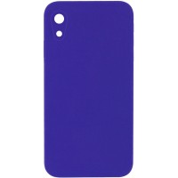 Чохол Silicone Case Square Full Camera Protective (AA) NOLOGO для Apple iPhone XR (6.1") Фіолетовий / Ultra Violet