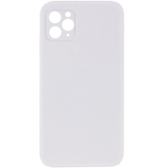 Чохол Silicone Case Square Full Camera Protective (AA) NOLOGO для Apple iPhone 11 Pro Max (6.5") Білий / White