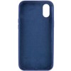 Чохол Silicone Case Full Protective (AA) NO LOGO для Apple iPhone X / XS (5.8") Синій / Deep navy