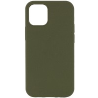 Чехол Silicone Case Full Protective (AA) NO LOGO для Apple iPhone 12 Pro Max (6.7") Зеленый / Dark Olive