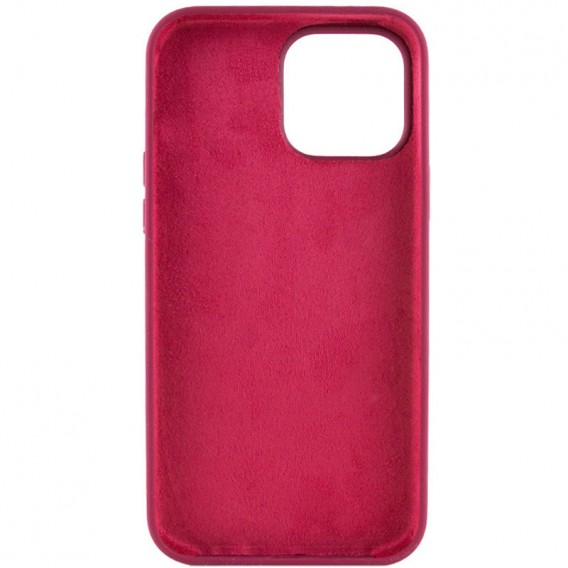 Чохол Silicone Case Full Protective (AA) NO LOGO для Apple iPhone 15 Pro (6.1") Бордовий / Maroon