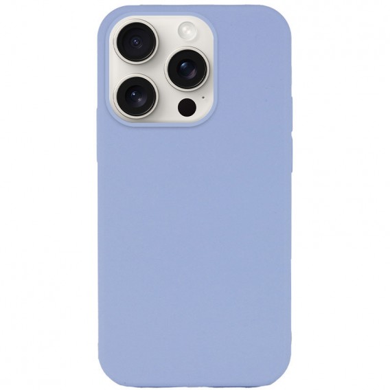 Чохол Silicone Case Full Protective (AA) NO LOGO для Apple iPhone 15 Pro (6.1") Блакитний / Lilac Blue