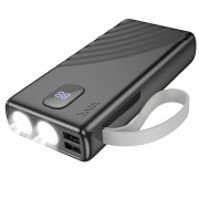 Портативний ЗП Power Bank Hoco J129A Nature flashlight 20000 mAh Black