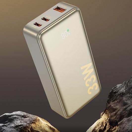 Портативний ЗП Power Bank Hoco Q27 Jewel 22.5W+PD33W 10000 mAh Titanium gold - зображення 2 