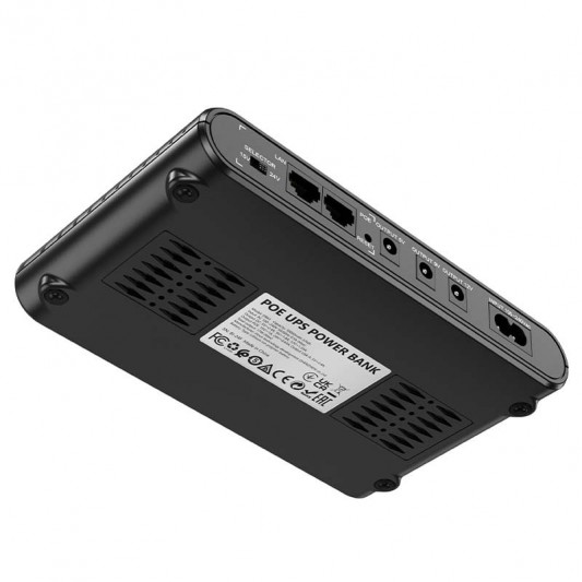 Джерело безперебійного живлення Hoco DB63 Portable DC UPS для роутерів 5V/9V/12V 10000 mAh Black - зображення 2 