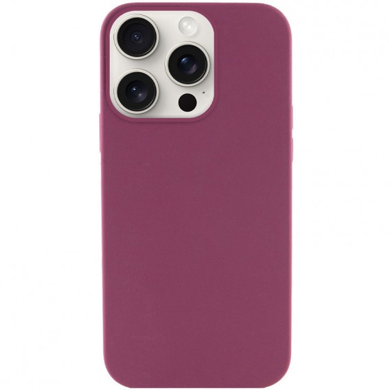 Чохол Silicone Case Full Protective (AA) NO LOGO для Apple iPhone 16 Pro Max (6.9") Бордовий / Plum