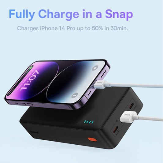 Портативний ЗП Baseus Airpow 20W 30000mAh (PPQD09010) Black - зображення 4 
