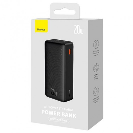 Портативний ЗП Baseus Airpow 20W 30000mAh (PPQD09010) Black - зображення 5 