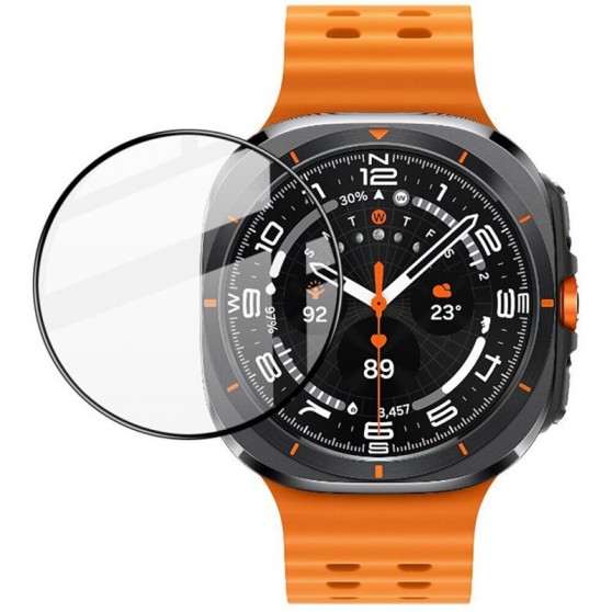 Полімерна плівка 3D (full glue) (тех.пак) для Samsung Galaxy Watch Ultra (2024-25) 47mm Чорний