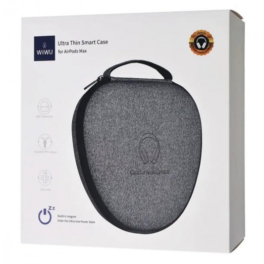 Футляр WIWU Ultrathin Smart для Airpods Max Grey - зображення 3 