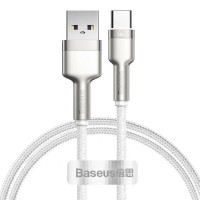 Дата кабеля Baseus Cafule Metal Data USB Type-C 66W (2m) (CAKF0002) White