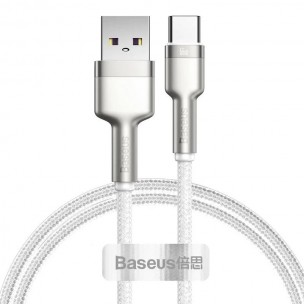 Дата кабеля Baseus Cafule Metal Data USB Type-C 66W (2m) (CAKF0002) White