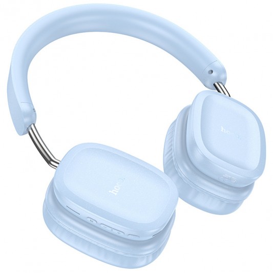 Накладні бездротові навушники Hoco W51 Delightful Blue - зображення 1 
