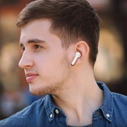 Бездротові TWS навушники Borofone FQ3 Soulmate ANC+ENC White