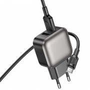 МЗП Borofone BAS51A Absolute 12W (2USB-A) + кабель USB to Type-C Black